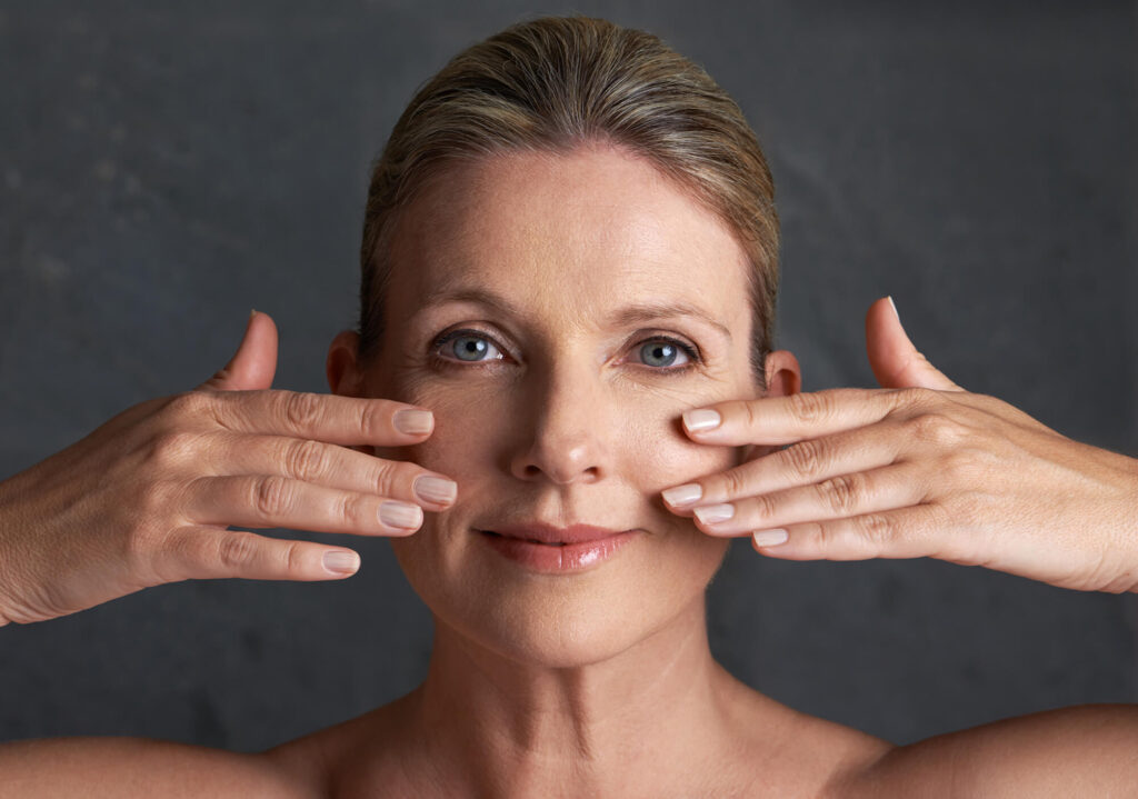 Client showing natural-looking results after filler treatment